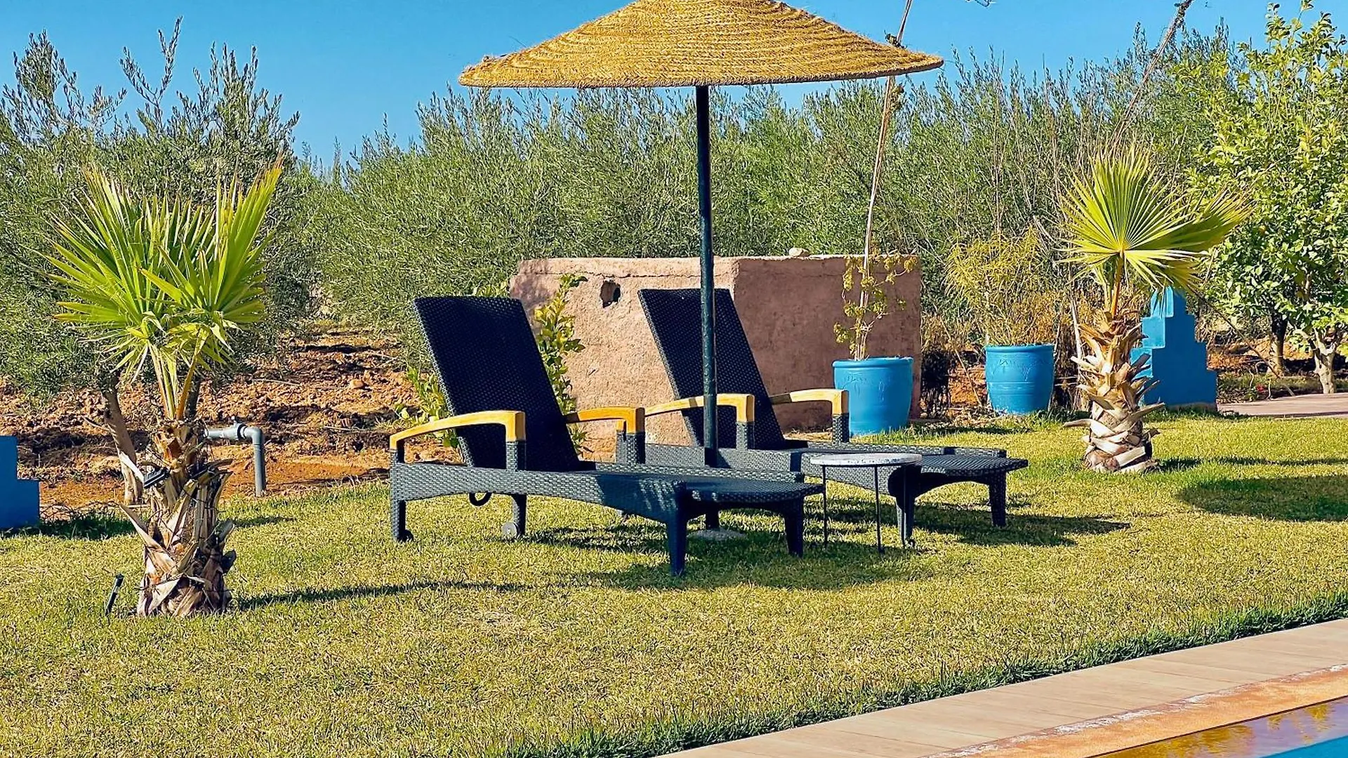 Family Villa With Swimming Pool And A Wonderful Mountain View مراكش